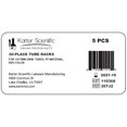 thumbnail image 3 of Karter Scientific 207J2 Plastic Test Tube Rack, Holds 60, for 15/17mm Diam. Tubes, PP mat, Red, 3 of 4
