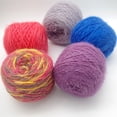thumbnail image 2 of Colorful Hand Knitted Yarn DIY Handmade Thread Yarn For Hat Scarf Sweater Clothing Crochet Hook Weaving Thread About 150g, 2 of 7