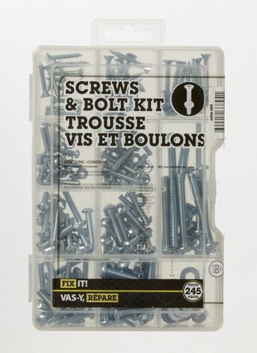 Trousse vis et boulons 245 pièces