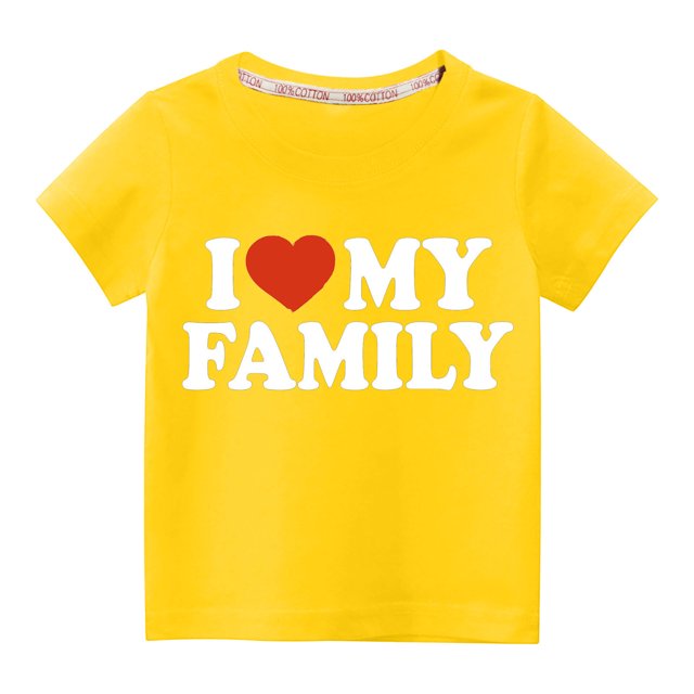 Pisexur Mode Mignon pour Tout-Petits Garçons Filles Couleur Unie Col Rond Saint-Valentin Imprimé Cœur Manches Courtes