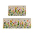 thumbnail image 1 of Binwennn Fuzzy Blanket Sweater Flags of The World Blanket Spring Summer Kitchen Carpet (2 Pieces) Kitchen Carpet Washable Cushion Comfortable Kitchen Carpet Set Comfortable Kitchen Carpet, 1 of 5