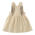 thumbnail image 2 of WEAIXIMIUNG Toddler Girls Sleeveless Easter Cartoon Rabbit Printed Princess Dress 80, 2 of 4