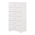 thumbnail image 2 of Commode 6 tiroirs pour Adulte, fini Blanc solide, collection Step One de Meubles South Shore, 2 of 12