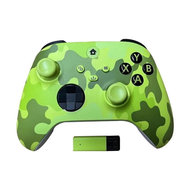SUTENGDA Wireless Game Controller for Xbox One Series X/S Console Joysticks with 2.4G Adapter Receiver for Windows PC Gamepad Camouflage Red