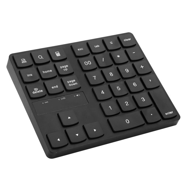 Clavier Numérique Noir, Ultra Mince 2,4 G Sans Fil, Extérieur pour la Maison