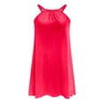 thumbnail image 4 of EQWLJWE Longue Robe pour Femmes Robe de Plage pour Femmes Paréo de Bikini Tenue de Plage Décontractée Vacances Courte Été Robes à Col Licou, 4 of 5