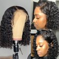 thumbnail image 1 of Curly Bob Wig,Short Bob Wigs Deep Brazilian Hair Wigs Wave Wigs Effortless Installation, 1 of 6