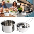 thumbnail image 1 of DIY Silicone Mould Compatible Double Boiler Pot for Safe Chocolate Melting and Smooth Melts Stainless Steel Chocolate Pot with Heat Control and Durable Construction, 1 of 7