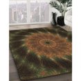 thumbnail image 3 of Ahgly Tapis Rectangulaire Lavable en Machine Intérieur Transitionnel Chêne Brun, 7 Pieds x 10 Pieds, 3 of 7