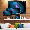 thumbnail image 3 of Abstract Blue Floral Fractal Background - Extra Large Floral Wall Art, 3 of 4