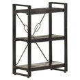 thumbnail image 5 of vidaXL 3-Tier Bookcase Black 60x30x80 cm Solid Mango Wood, 5 of 5
