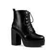 thumbnail image 1 of Unique Bargains Bottes de Combat à Plateforme à Talon Épais à Fermeture Éclair pour Femmes, 1 of 8