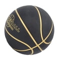 thumbnail image 1 of Ballon de Basketball Noir, Résistance à l'Usure Sécuritaire Grandes Particules Ballon d'Entraînement Ballon de Basketball en Caoutchouc Résistant à la Sueur Ballon de Basketball d'Extérieur Ballon de Basketball pour Adolescent en Caoutchouc, 1 of 7