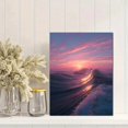thumbnail image 2 of Qisvanset Impressionist Sunset Beach Canvas Print 12x16 Inch Coastal Style Decor, 2 of 8