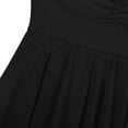 thumbnail image 4 of Aislor Filles Enfants Justaucorps Débardeur Uni à Dos Croisé Robe de Danse Ballet Costume de Danse Lyrique Moderne Noir TG, 4 of 7