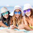 thumbnail image 3 of ORUYROP Heart Shape Sunglasses Rimless Transparent Heart Glasses Colorful Party Favors, 3 of 7