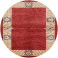 thumbnail image 1 of Ahgly Company Indoor Round Mid-Century Modern Red Oriental Area Rugs, 8' Round, 1 of 6
