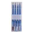 thumbnail image 2 of Electroplated Twisted Thread Candle Long Taper Candle for Romantic Wedding Decoration | Dripless Low-Fume Wax Candle for Dining Table Party Centerpiece | Indoor Home Decor Accessory, 2 of 6