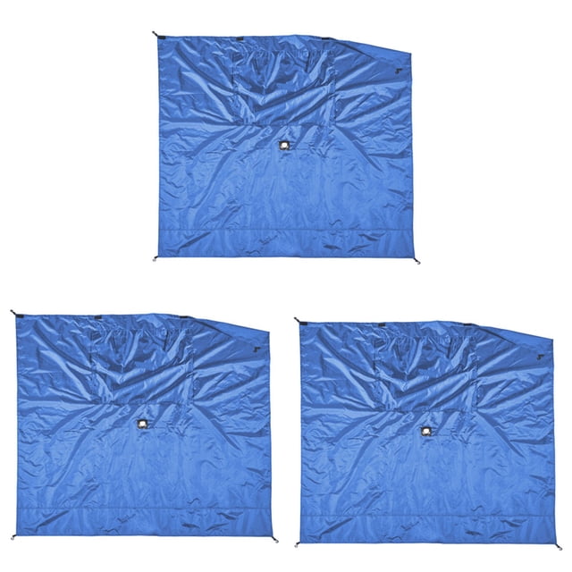 Clam Panneau Pare-Vent et Pare-Soleil pour Tente à Montage Rapi, Accessoire Seulement, Bleu (Lot de 3)
