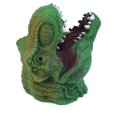 thumbnail image 2 of T-Rex Green Hand Puppets Role Play Realistic Head Dinosaur Finger Glove Toys, 2 of 8