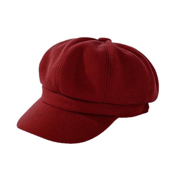 Ladies Women Girl Wool Blend Baker Boy Peaked Newsboy Hat Retro Beret I7