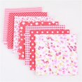 thumbnail image 1 of Mashaouyo Clearance Red 25*25cm 7PC Patchwork Cloth Group Cloth Small Floral Handmade Diy Cotton Cloth Small Head Cloth, 1 of 3