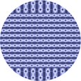 thumbnail image 1 of Ahgly Company Tapis Rond Lavable en Machine Intérieur Jeans Transitionnels Bleu, 4 Pieds Rond, 1 of 7