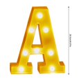 thumbnail image 3 of Todaioua Light Up Letters, Marquee Letters with Lights, Decorative LED Light Up Number, Light Up Number Sign for Night Light Wedding Birthday Party Christmas Home Bar - Letter Lights, 3 of 4