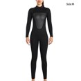thumbnail image 3 of Combinaison de Plongée Haute Efficacité Anti-Froid Maillots de Bain Confortables Écran Solaire Puissant Réduire la Résistance à l'Eau Combinaison Classique Col Rond Femme Noir m, 3 of 7