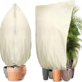 thumbnail image 2 of CJiaWei Housses Anti-Gel avec Fermeture Éclair, Cordon de Serrage, Sacs de Couverture pour l'Extérieur, Hiver, Givre, Temps Froid, Arbustes, Arbres, Veste, Housses, 2 of 5