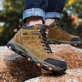 thumbnail image 4 of Dakaela Mens Womens Winter Hiking Boots Waterproof Warm Snow Booties Non Slip Motorcycle Combat Boot, 4 of 9