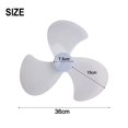thumbnail image 3 of 40cm Household Plastic Fan Blade 3 Leaves Standing Fan Blade For Pedestal Transparent Table Stand Fan 16 Inch, 3 of 7