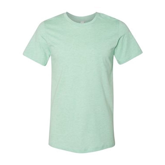Bella Canvas Mens CVC Jersey Tee, XS, Heather Prism Mint