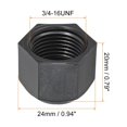 thumbnail image 2 of Uxcell Plastic Flare Cap Female Thread 5Pcs 45 Degree SAE Flare Tube Fitting Valve Cap 1/2" 10, 2 of 6