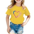 thumbnail image 1 of WEAIXIMIUNG Chandail à Manches Longues pour Enfants Fille Mignonne à Motif Col Rond T-Shirt à Manches Courtes T-Shirt d'Été Décontracté Hauts, 1 of 5