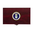 thumbnail image 5 of Air Force Playing Cards with Dice USAF Gift Set – Wooden Keepsake Box Adorned with Metal USAF Emblem - Veteran Owned Business, 5 of 5