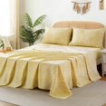 thumbnail image 2 of King Size Bed Sheets Piece Floral Pattern Sheets King Deep Pocket Sheet Grey Lotus, 2 of 7