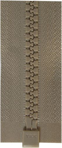 COSTUMAKERS fermeture éclair séparable à un curseur #5 dents moulées 65 cm (25.6 in) Light beige