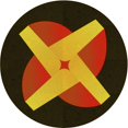 thumbnail image 1 of Ahgly Company Machine Washable Indoor Round Transitional Night Red Area Rugs, 4' Round, 1 of 7