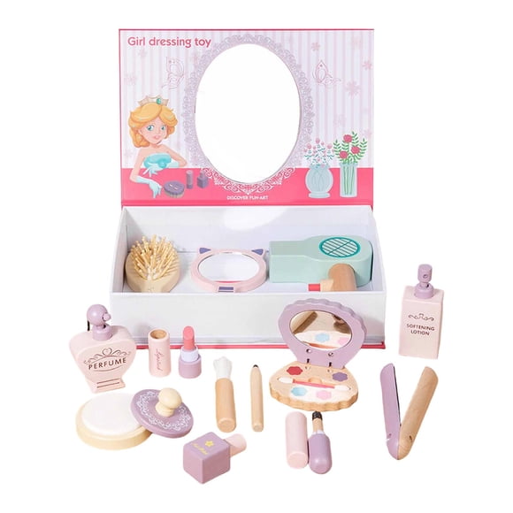 Siruishop Kids Pretend Play Makeup Set Accessories Present Gift Party Beauty Salon Set
