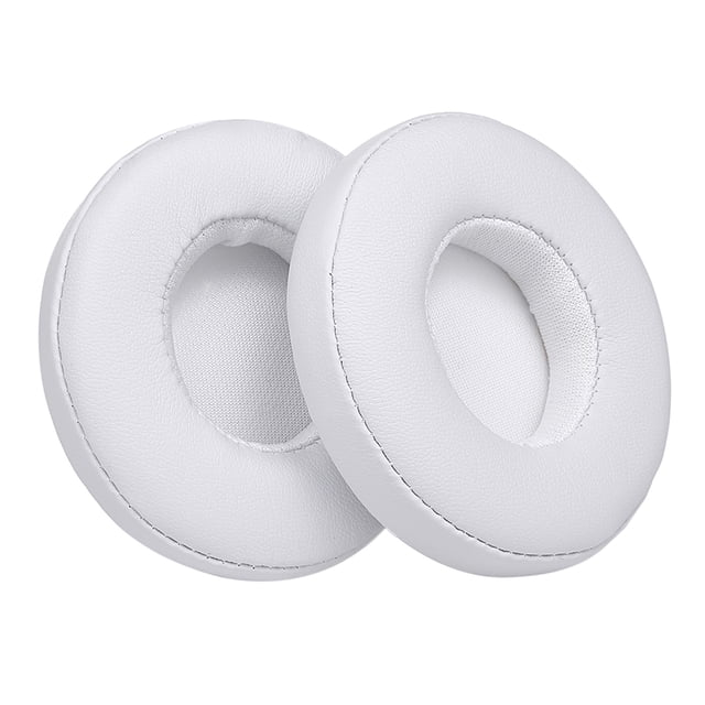 Amdohai 2 Pcs Coussinets d'Oreille de Rechange Coussin pour Solo 2 / 3 Écouteurs Supra-Auriculaires Sans Fil Blanc