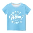 thumbnail image 3 of EGNMCR T-Shirts à Manches Courtes Col Rond pour Enfants T-Shirt Graphique à Manches Courtes Crop Top pour Filles et Garçons de 3 à 14 Ans T-Shirt Girl Blouse, 3 of 3