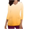 thumbnail image 1 of Funicet Hauts pour Femmes, Vêtements pour Femmes, Nouvelle Mode T-Shirt Décontracté Col en V Imprimé Col Rond Manches 3/4 Vêtements d'Allaitement Haut, Hauts Manches 3/4 pour Femmes, Hauts Décontractés pour Femmes, 1 of 5