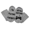 thumbnail image 2 of Esquirla I\\\\\\\\\\\\\\\\\\\\\\\\\\\\\\\\\\\\\\\\\\\\\\\\\\\\\\\\\\\\\\\'m Gaming Socks Gray+Black Tall, 2 of 8