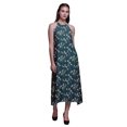 thumbnail image 1 of Bimba Robe de Plage Longue Dos Nu à Col Licou Imprimée pour Femmes - Petite, 1 of 6