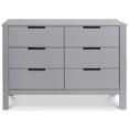 thumbnail image 3 of Carter's By DaVinci Colby Commode Double à 6 Tiroirs, Gris, 3 of 7