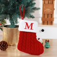 thumbnail image 1 of Christmas Decorations Outdoor Indoor,Christmas Decorations For Home,Cute Letters Christmas Stocking Decoration Christmas Tree Pendant Christmas Style Wool Knitted Socks Decoration Props, 1 of 3