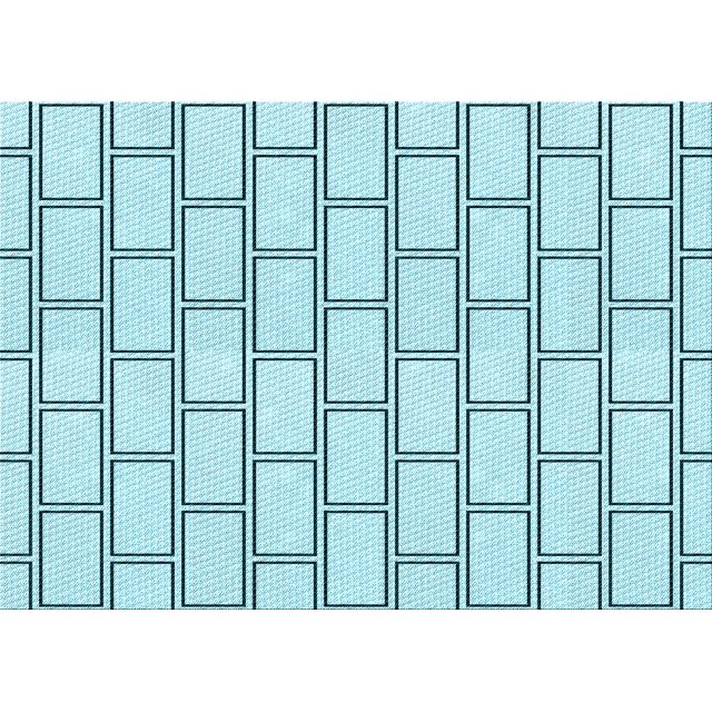 Ahgly Company Machine Washable Indoor Rectangle Transitional Electric Blue Area Rugs, 3' x 5'