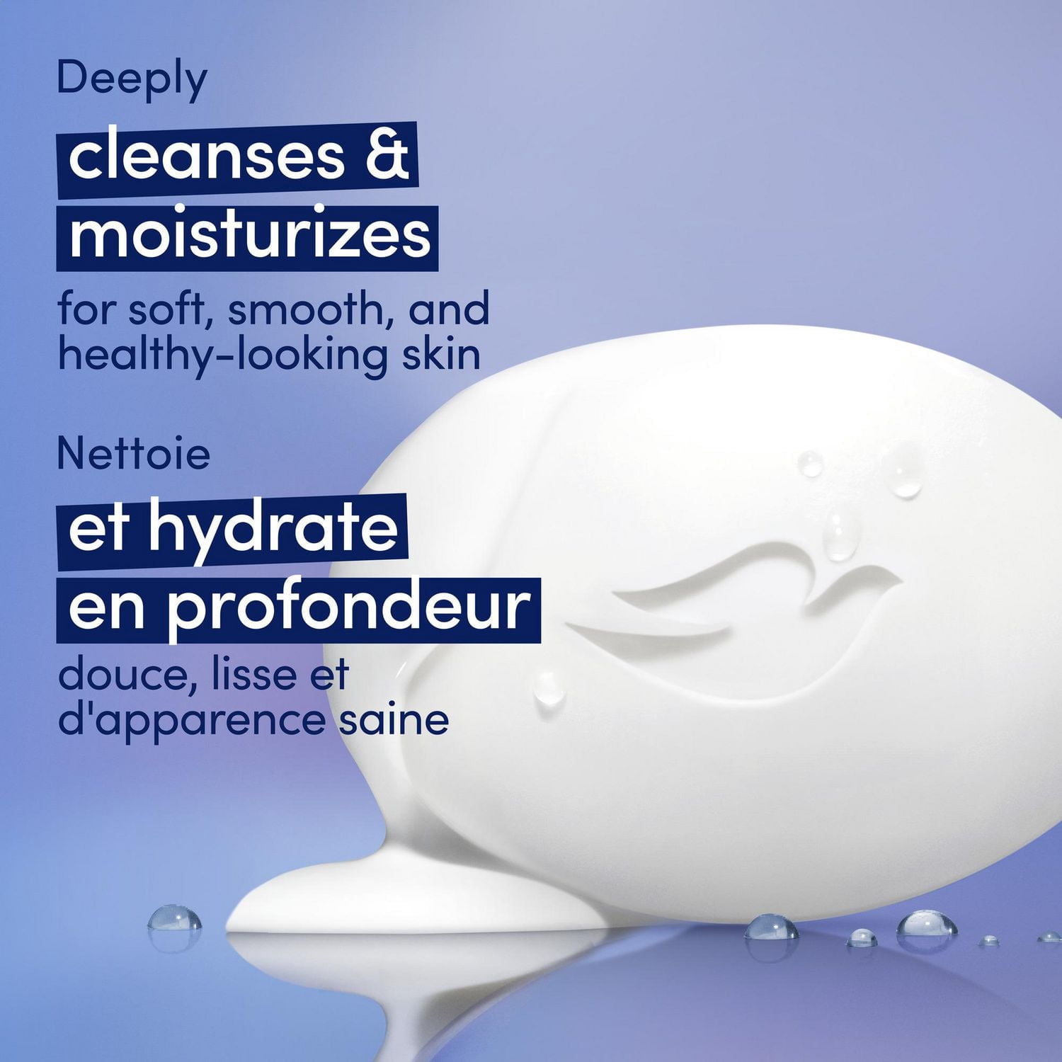 Dove Pain de Beauté 1/4 de Crème Hydratante Original, 106 g (12 pains)
