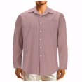 thumbnail image 1 of Birdeem Chemise Décontractée Mode Homme Couleur Unie Boutons Poches Manches Longues Col Rabattu, 1 of 5